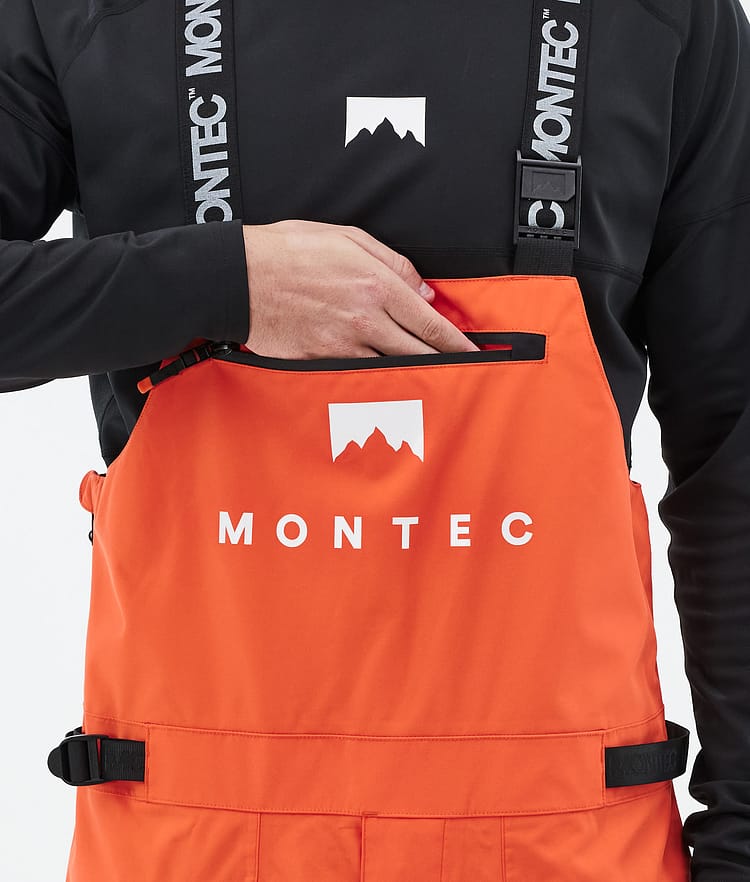 Montec Arch Lumilautailuhousut Miehet Orange/Black, Kuva 5 / 7