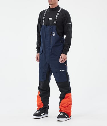 Montec Fawk Lumilautailuhousut Miehet Dark Blue/Black/Orange