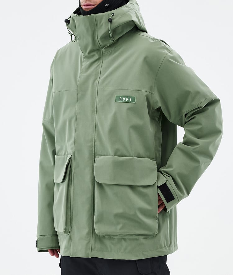 Dope Acme Lumilautailutakki Miehet Moss Green, Kuva 7 / 9