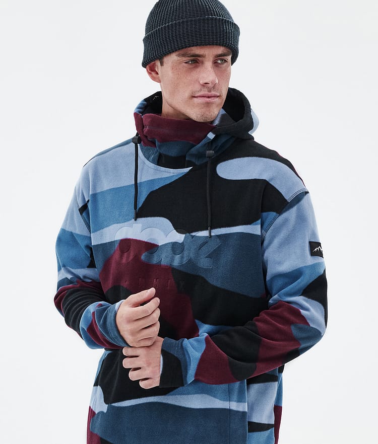 Dope Cozy II Fleecehuppari Miehet Shards Burgundy Blue, Kuva 2 / 7