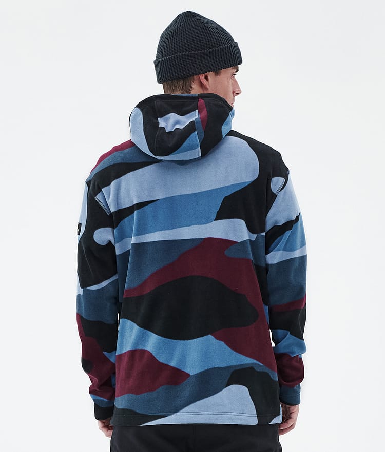 Dope Cozy II Fleecehuppari Miehet Shards Burgundy Blue, Kuva 6 / 7