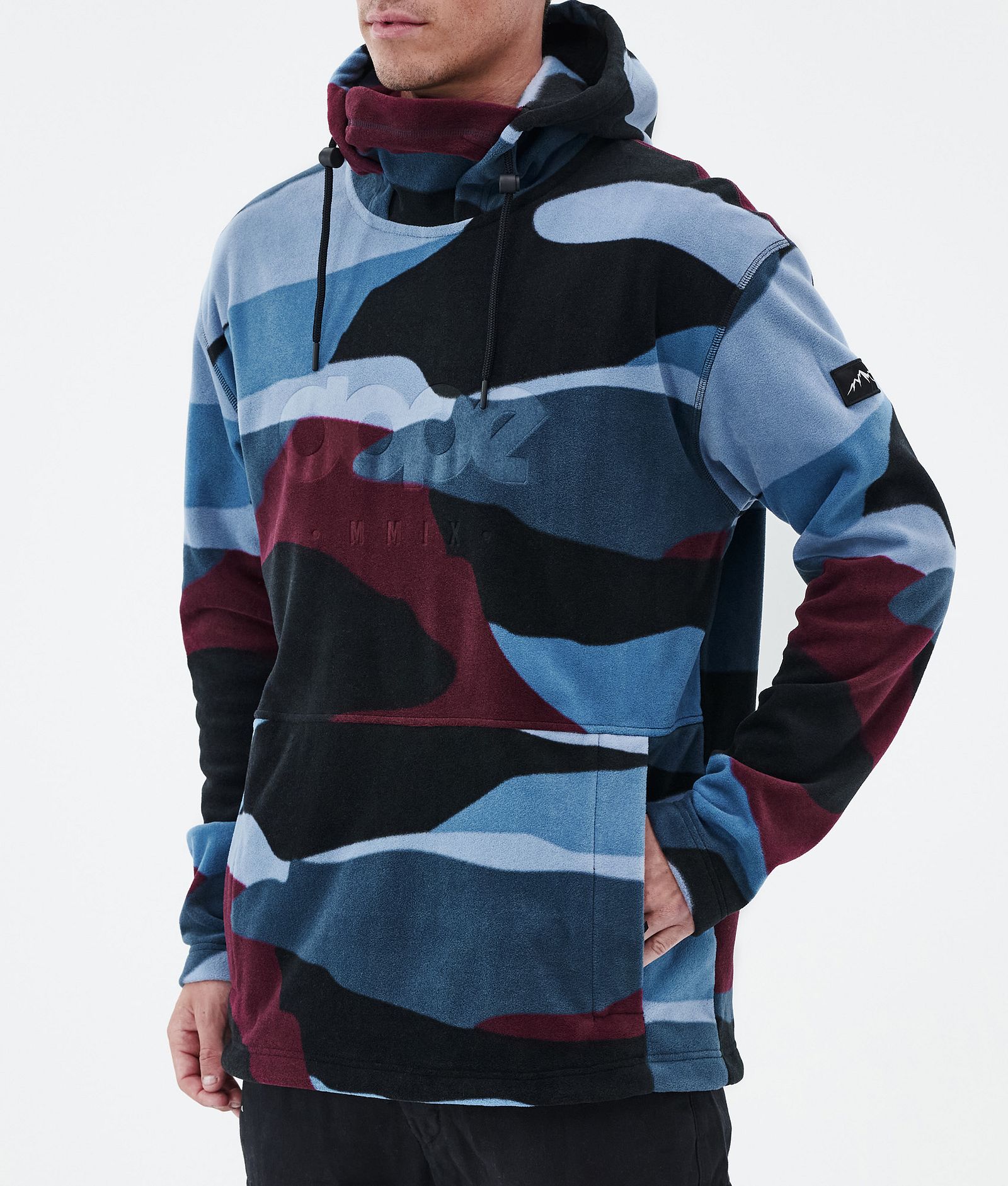 Dope Cozy II Fleecehuppari Miehet Shards Burgundy Blue, Kuva 7 / 7