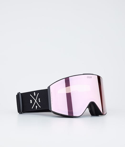 Dope Sight Laskettelulasit Black/Pink Mirror