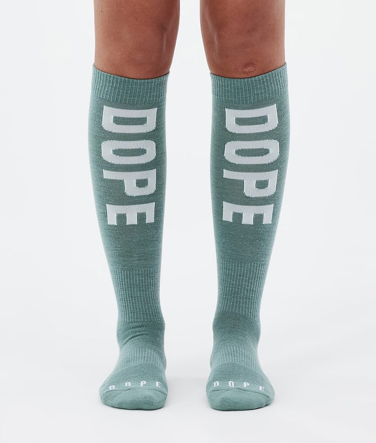 Dope Essential Laskettelusukat Faded Green, Kuva 1 / 3