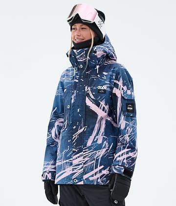 Dope Adept W Lumilautailutakki Naiset Carvings Pink