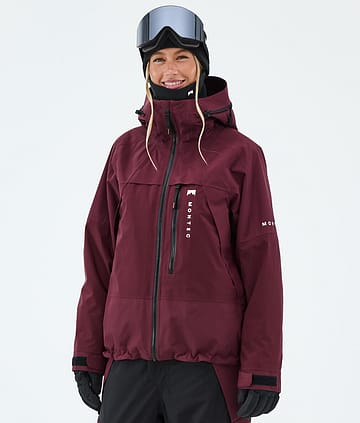 Montec Oracle W Lumilautailutakki Burgundy