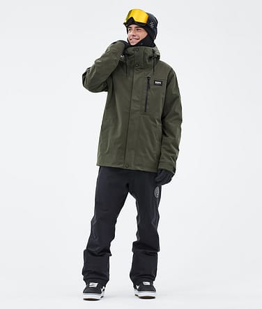 Dope Blizzard Full Zip Lumilautailu Outfit Miehet Olive Green/Black