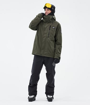 Dope Blizzard Full Zip Laskettelu Outfit Miehet Olive Green/Black