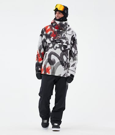 Dope Blizzard Lumilautailu Outfit Miehet Spray Black Red/Black