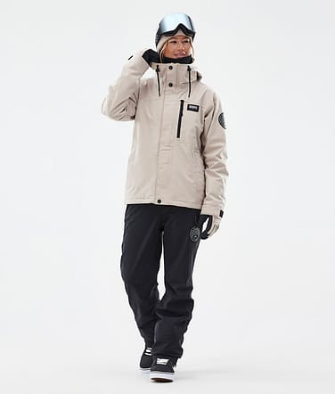 Dope Blizzard W Full Zip Lumilautailu Outfit Naiset Sand/Black