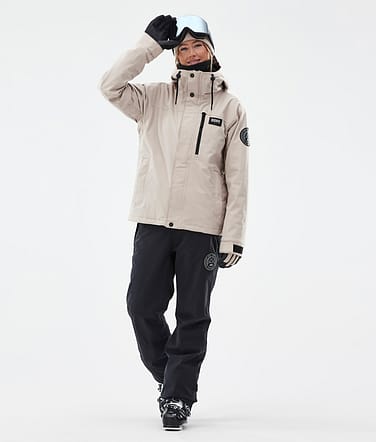 Dope Blizzard W Full Zip Laskettelu Outfit Naiset Sand/Black