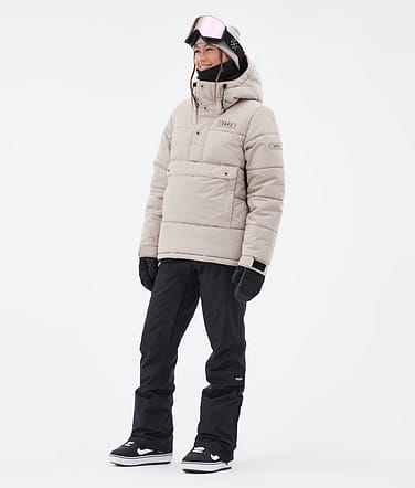 Dope Puffer W Lumilautailu Outfit Naiset Sand/Black