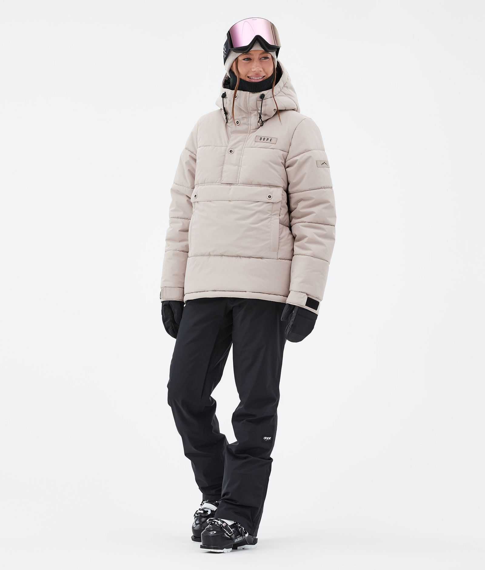 Dope Puffer W Laskettelu Outfit Naiset Sand/Black, Image 1 of 2