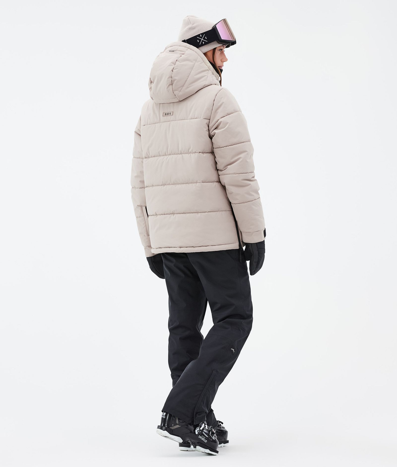 Dope Puffer W Laskettelu Outfit Naiset Sand/Black, Image 2 of 2