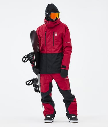 Montec Fawk Lumilautailu Outfit Miehet Deep Red/Black